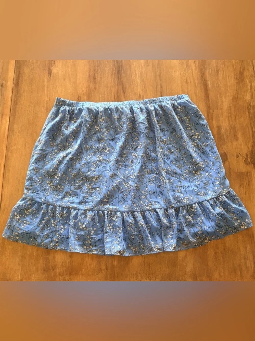 Banana Republic Floral Faux Wrap Skirt Women's Size XL Girlhood Cottage Pull On